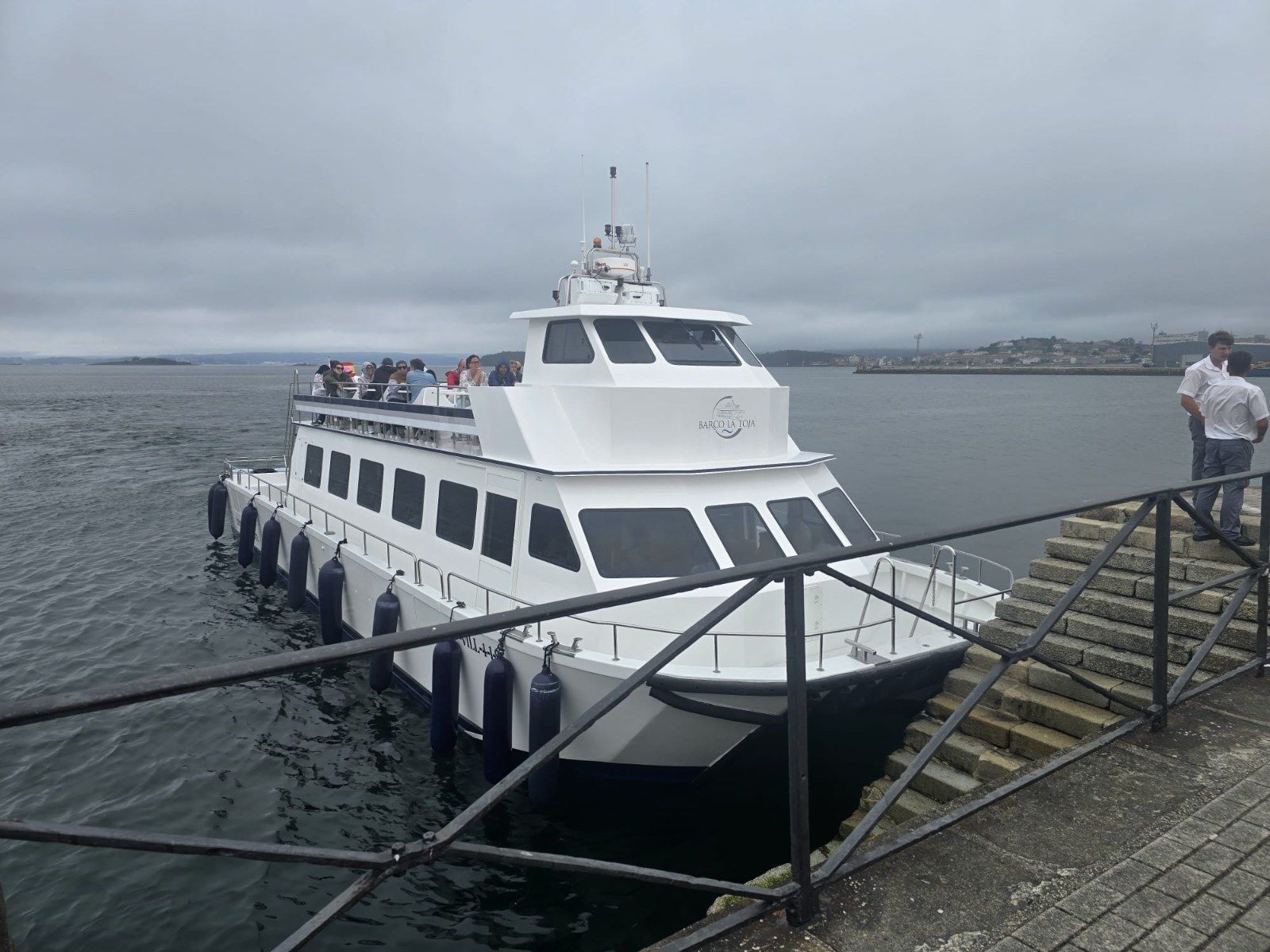 Participantes en el 39 remonte de la Ruta Xacobea do Mar de Arousa e Ulla, esta tarde.