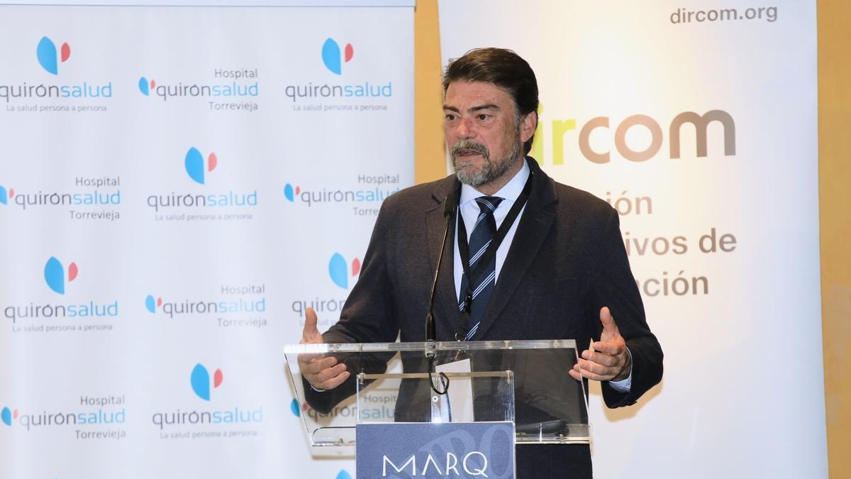 El alcalde de Alicante, Luis Barcala, en una comparecencia reciente