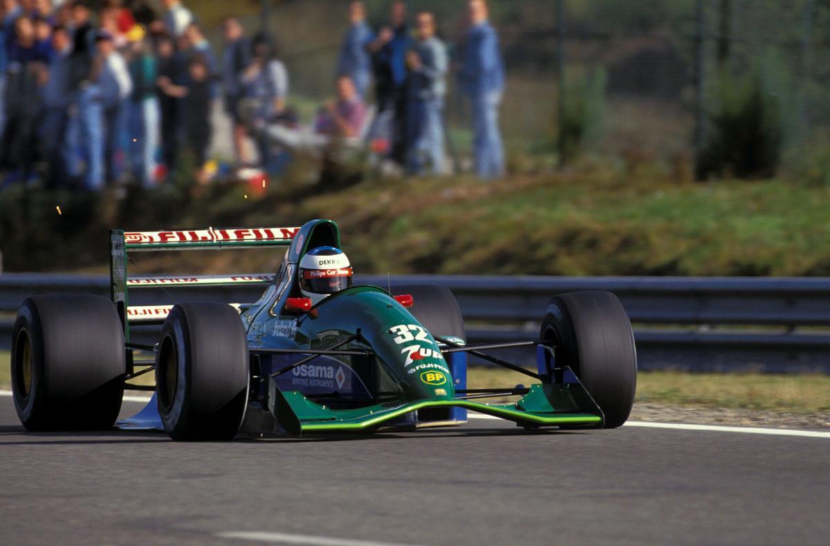 Michael Schumacher debutó al volante del Jordan 191 en 1991