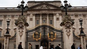 El Palacio de Buckingham, en Londres, este martes tras hacerse público el diagnóstico de cáncer del rey Carlos.