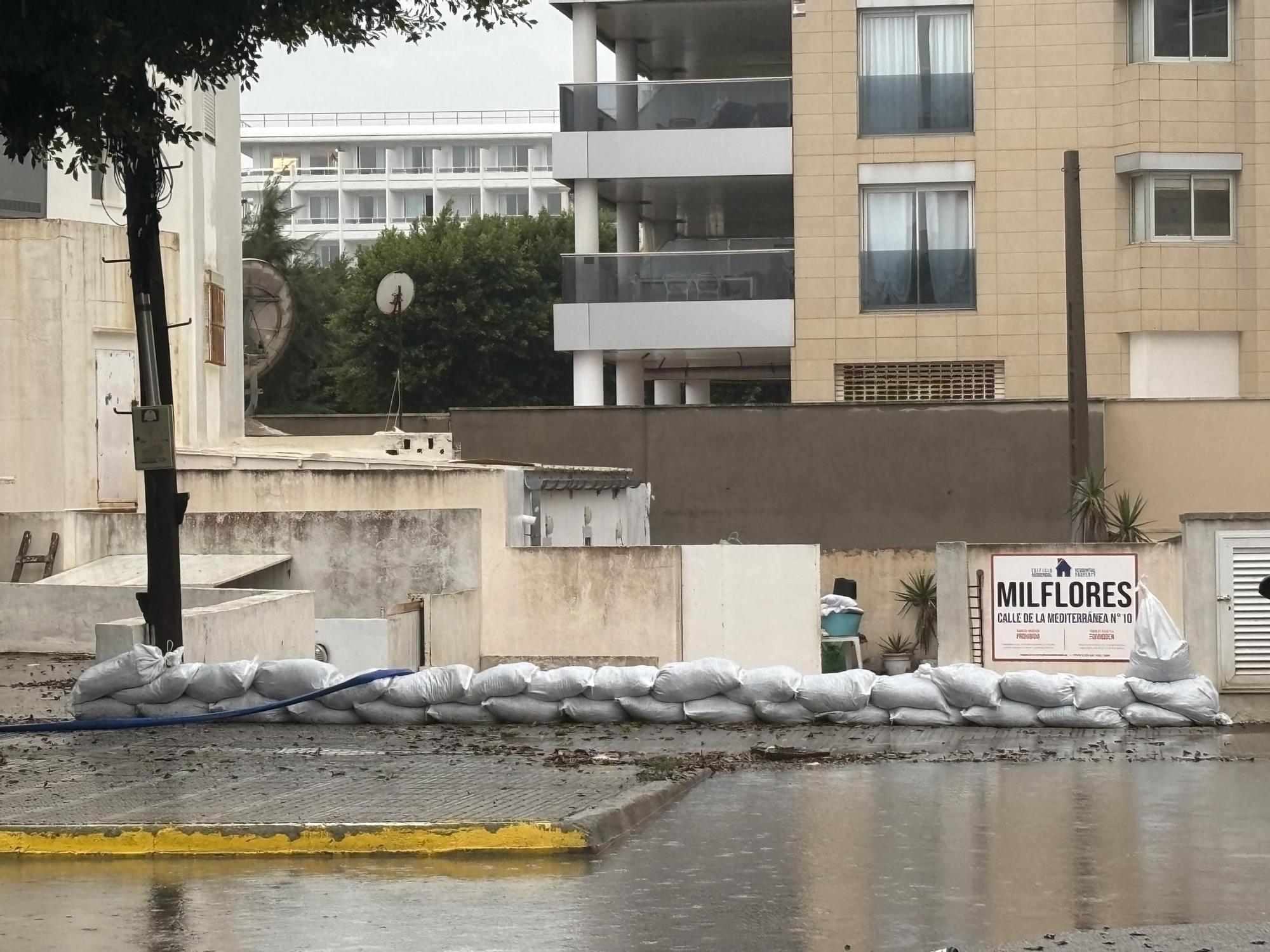 Ibiza vuelve a inundarse con las lluvias