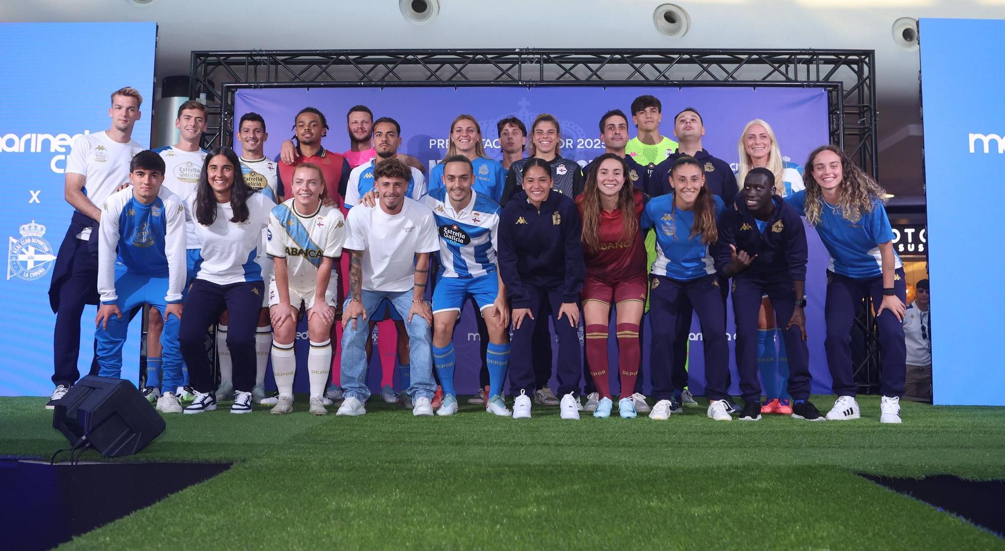 El Deportivo presenta en Marineda City sus equipaciones para la temporada 2025-2026