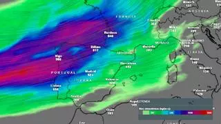 Meteored avisa: un gran río atmosférico puede llegar a la península y a Europa