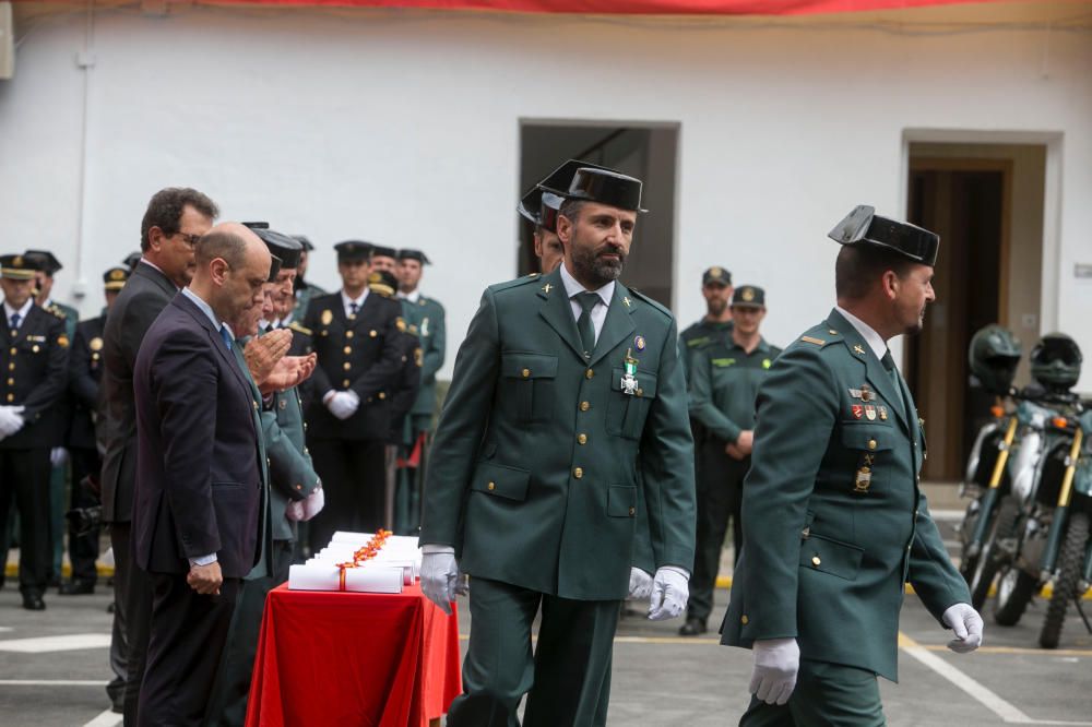 Un momento de la celebración del 173 aniversario de la Guardia Civil.