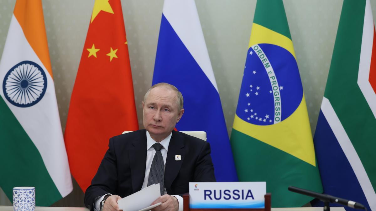 Russian President Putin takes part in BRICS summit via videoconference