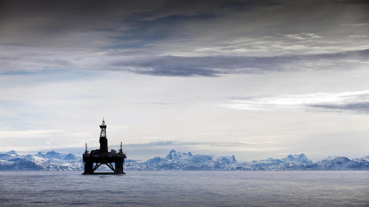 Plataforma petrolífera Leiv Eiriksson, en el océano Ártico.