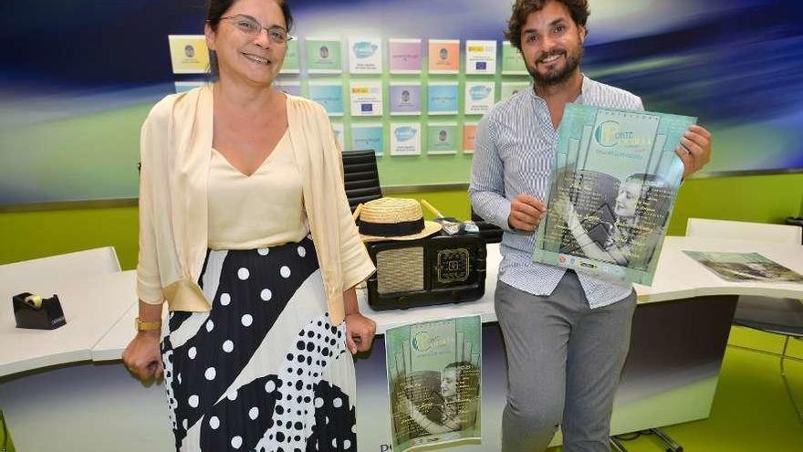 Carme da Silva y Marcelo Dobode presentan el cartel de Ponte Coqueta. // Gustavo Santos