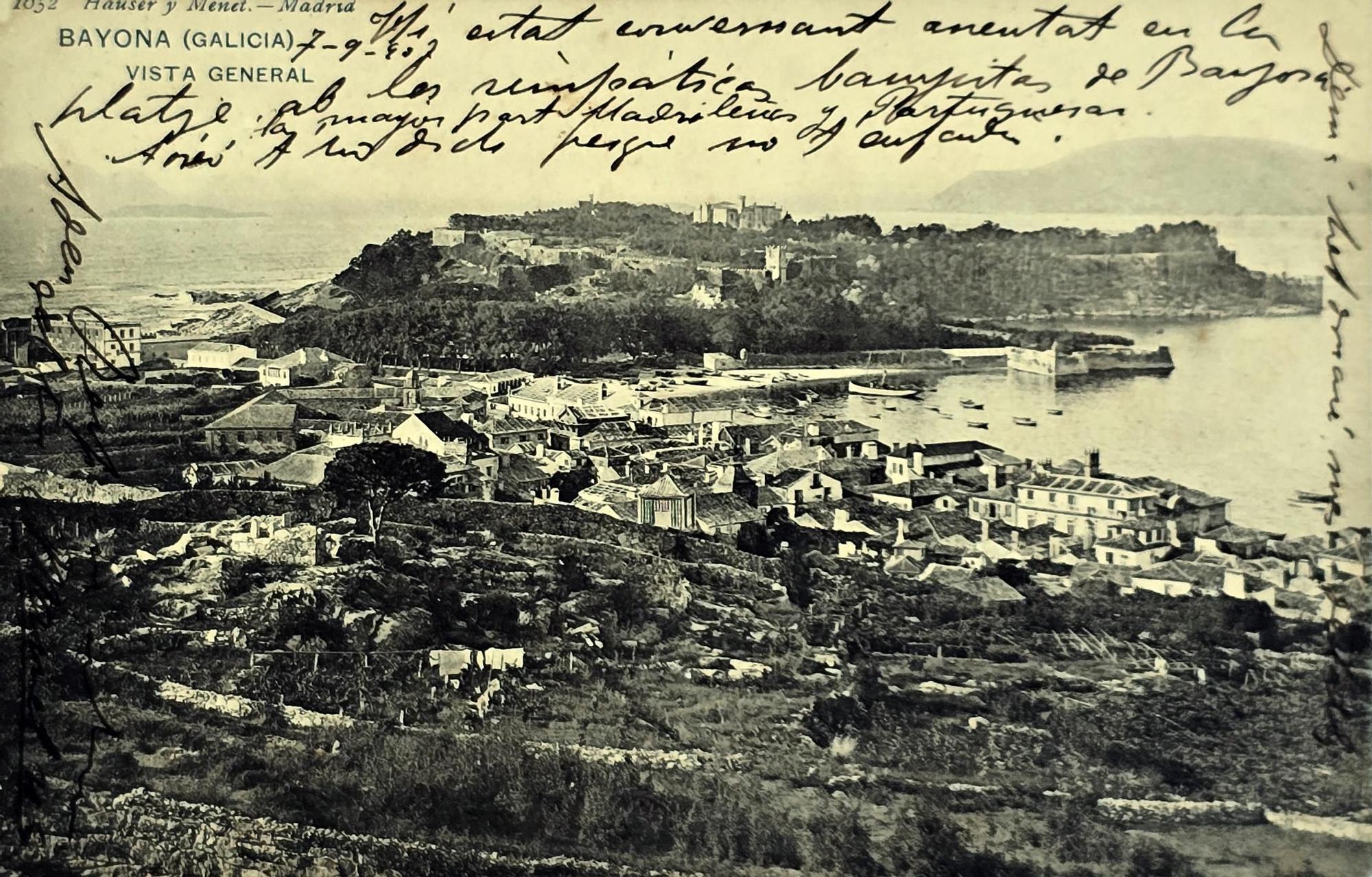 La historia de Baiona por correo postal