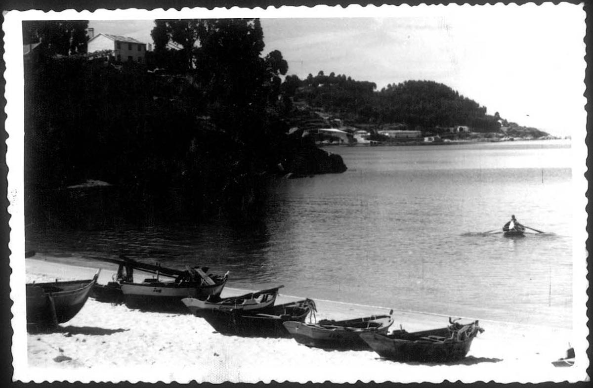 Praia de Beluso en 1965.