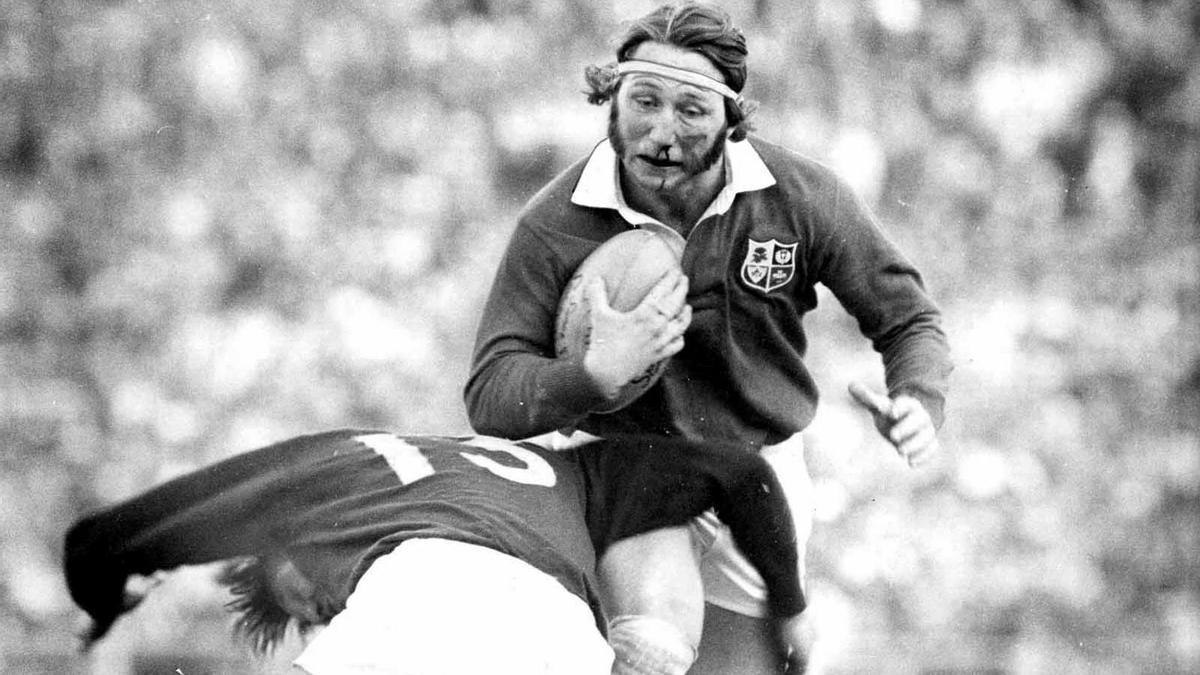 Imagen de JPR Williams en un partido con los British Lions