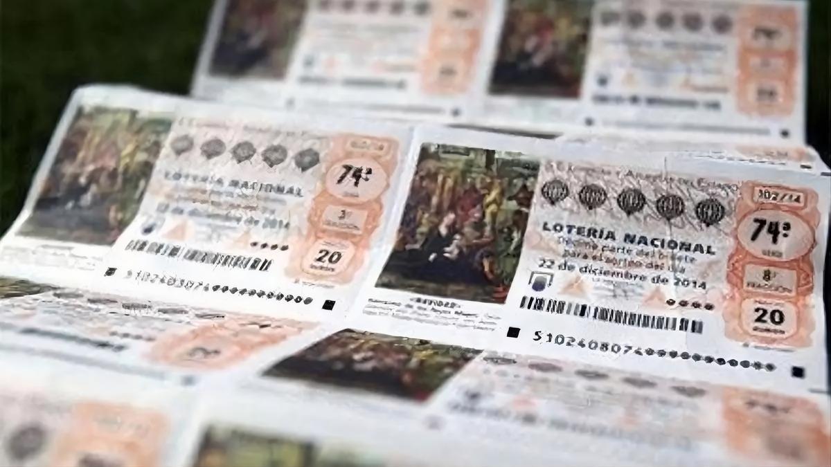 Décimos de Lotería Nacional, en una imagen de archivo.