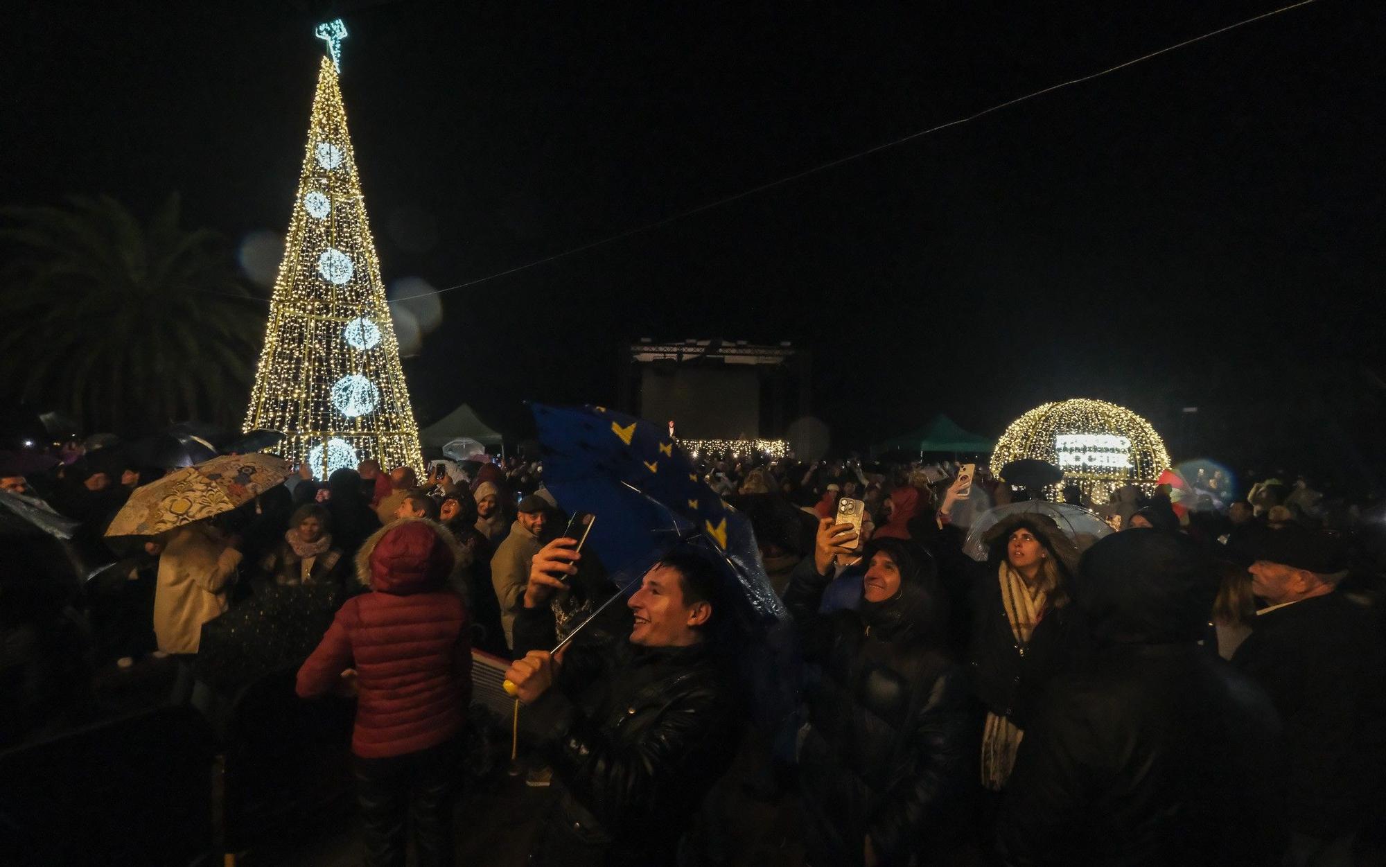 Encendido navideño de Tejeda