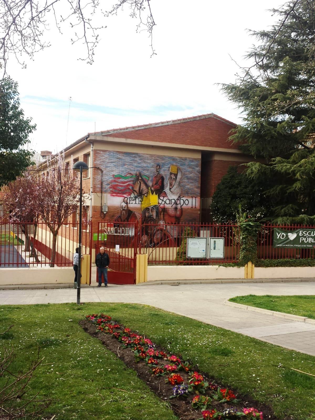 Nuevo mural en el colegio Sancho II