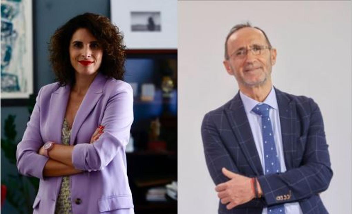 Cristina Mora y Bartolomé Nofuentes, en sendas fotos de archivo.