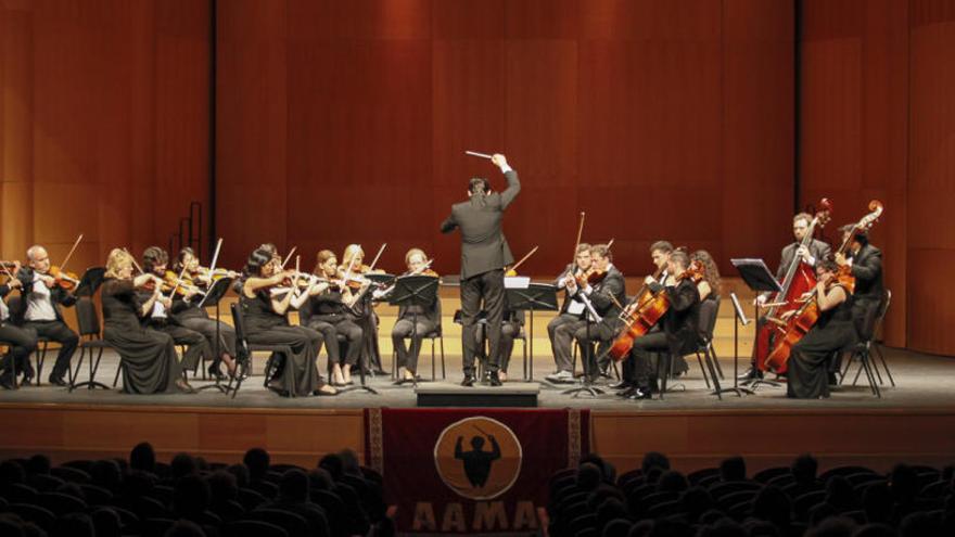 La Orquesta de Cámara de la Comunidad Valenciana durante el concierto.