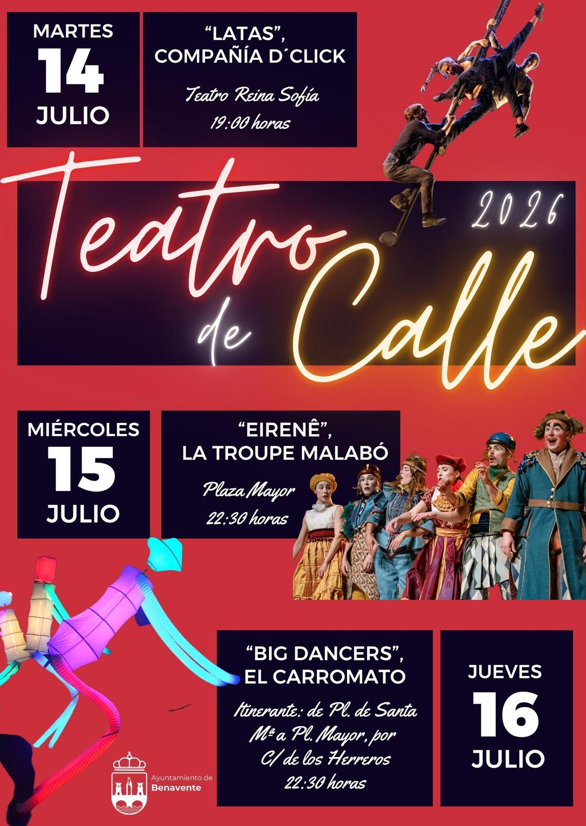 Cartel del Teatro de Calle 2026.