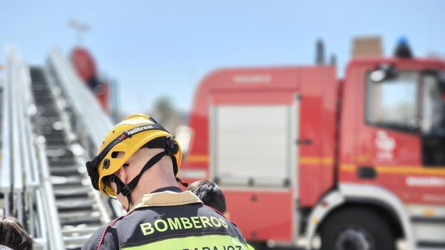 Devastador incendio en una granja de cerdos en Villafranca de los Barros: 200 gorrinos muertos y la nave calcinada