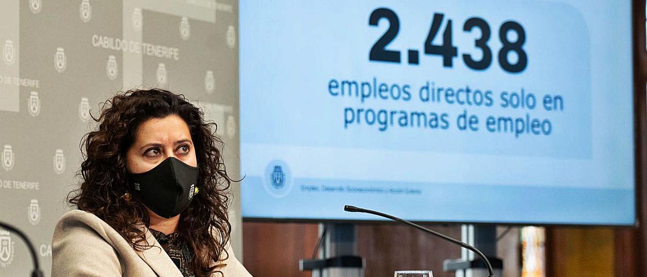 Luz Baso, consejera de Empleo y Desarrollo Socioeconómico del Cabildo de Tenerife.