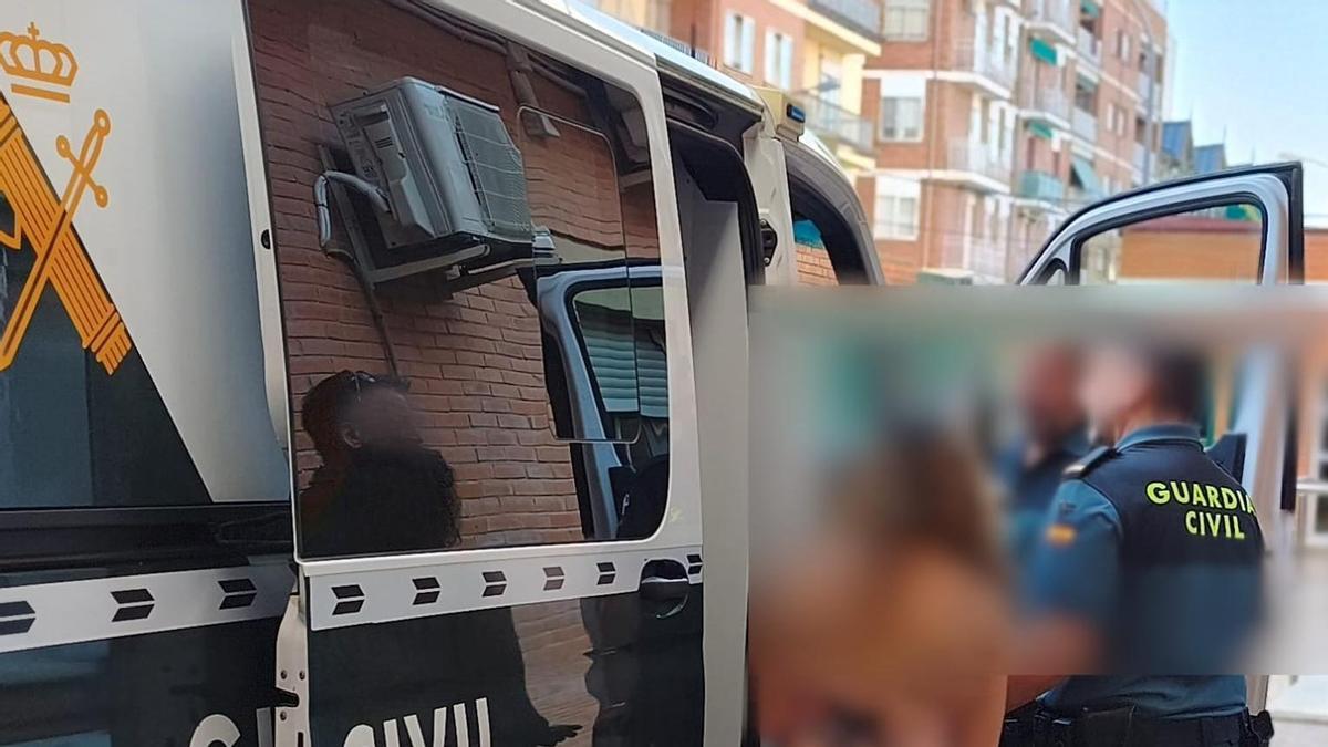 La madre de la bebé muerta en el momento de su detención en Toro.