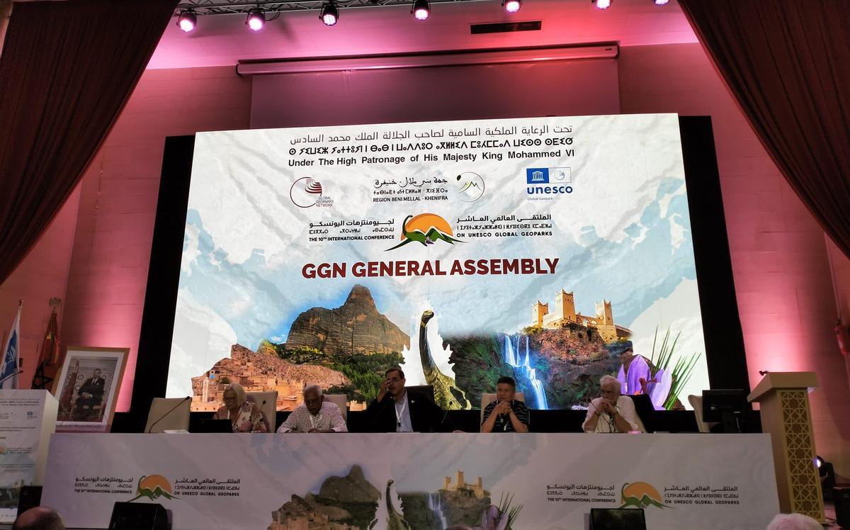 Conferencia Internacional sobre Geoparques Mundiales de la Unesco en Marrakech, en la que participaron representantes de Geoparque Lanzarote.