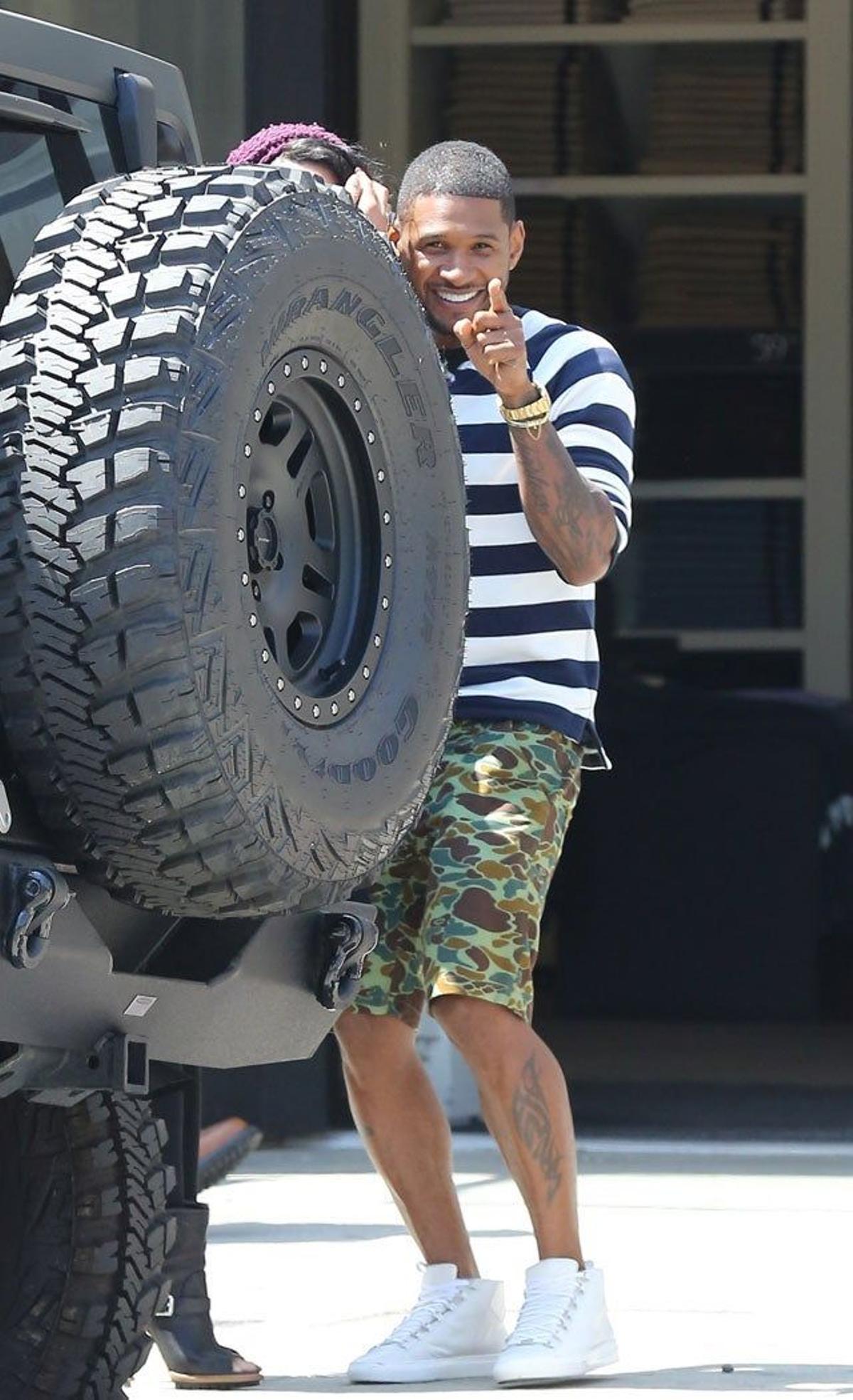 Usher juega al escondite con los paparazzi Cuore