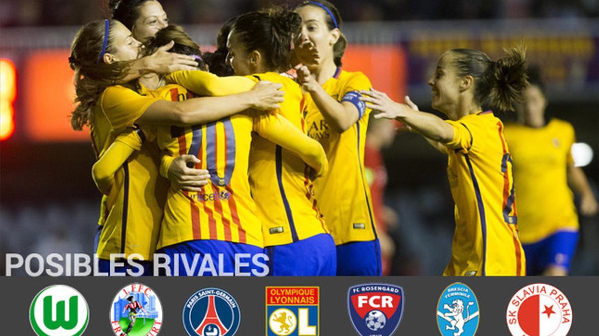 Los siete posibles rivales del FC Barcelona Femenino en Champions