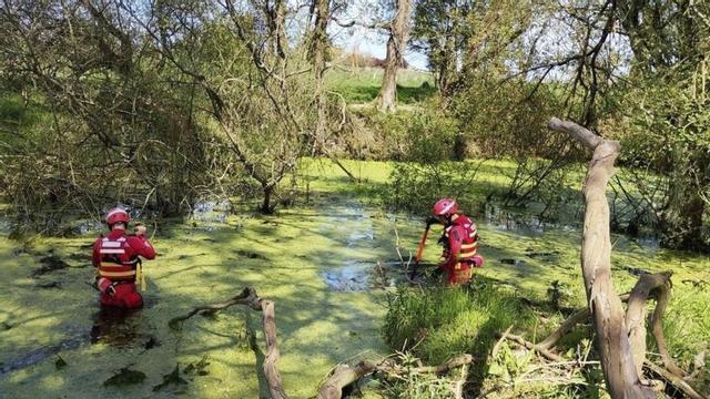 La Cruz Roja inspecciona una laguna maliayesa en busca del desaparecido