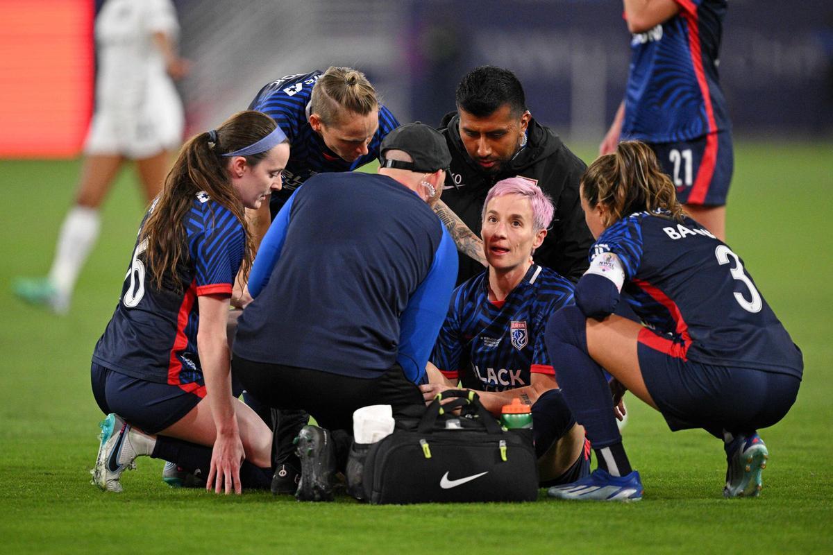 Megan Rapinoe, lesionada.