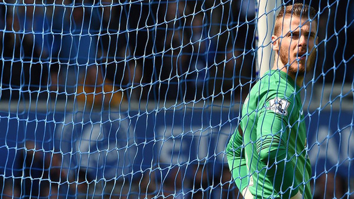 David de Gea, durante un partido del Manchester United, la temporada pasada