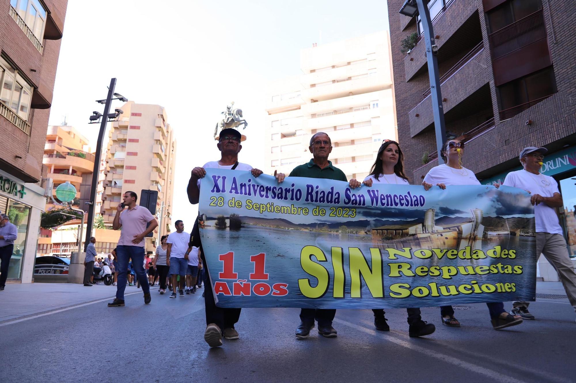 Manifestación por el XI Aniversario de la riada de San Wenceslao
