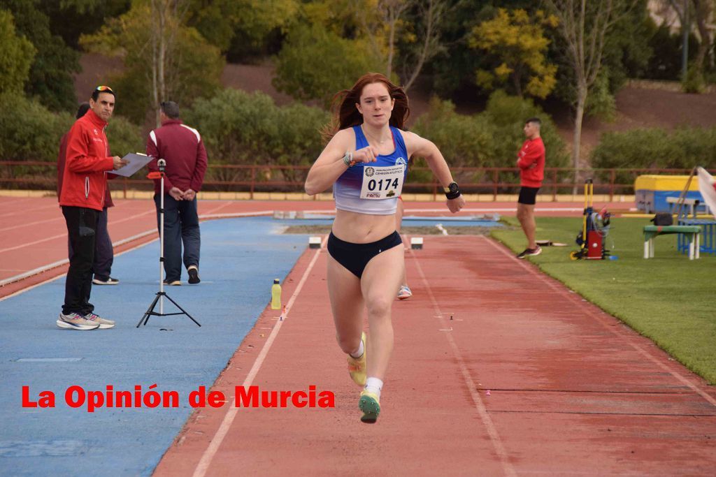 Regional absoluto y sub-23 de atletismo en Lorca (I)