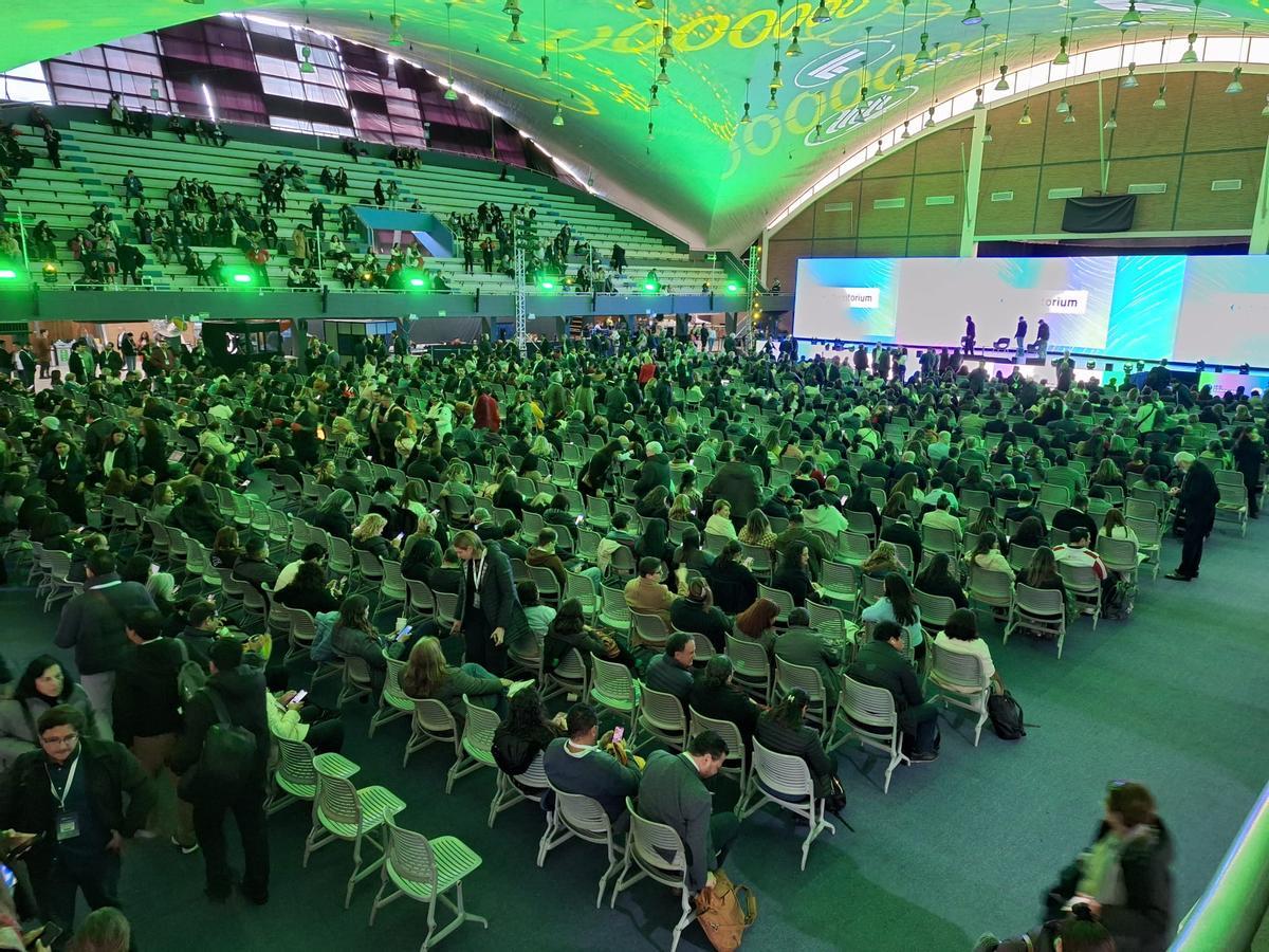 El Arena Borregos del TEC de Monterrey, durante una de las primeras sesiones del IFE Conference.