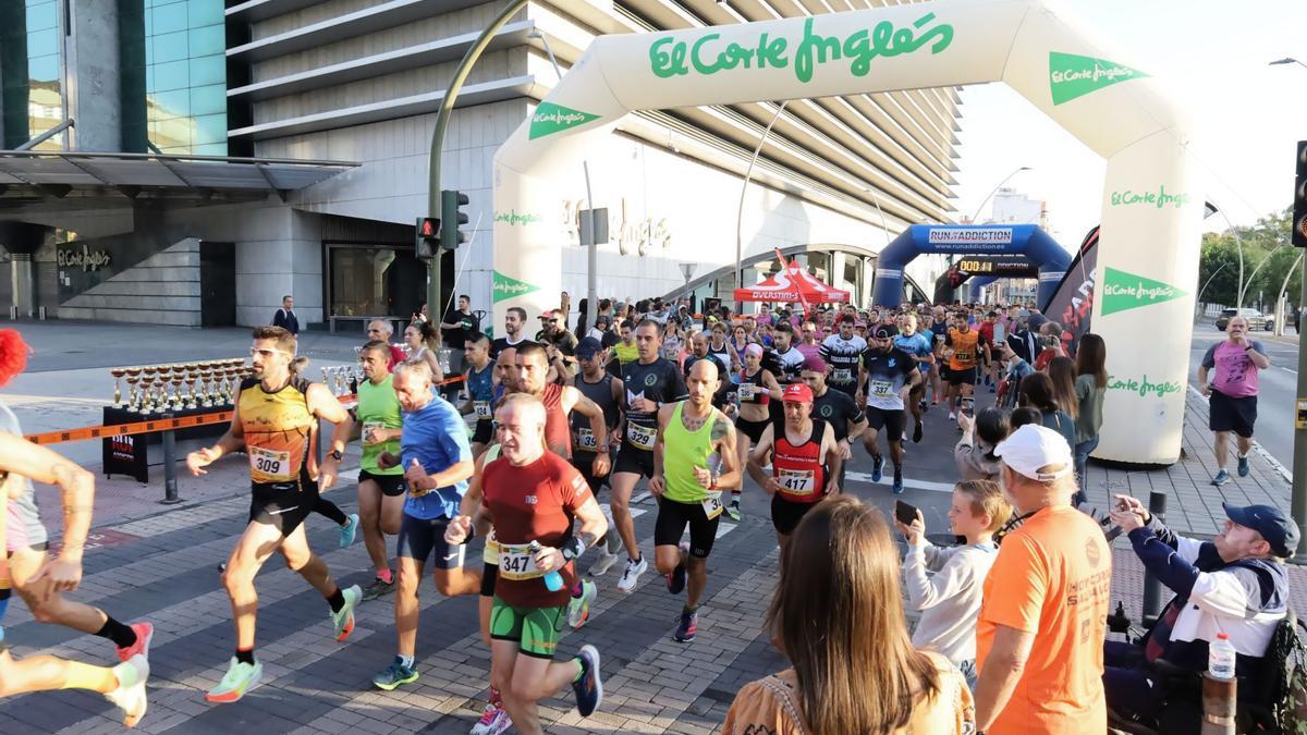 Los corredores el pasado año durante la salida.