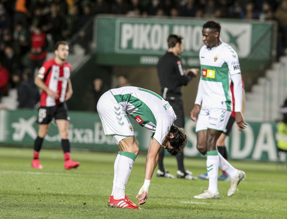 El Elche aguanta hasta el séptimo penalti pero cae ante el Athletic en la Copa del Rey