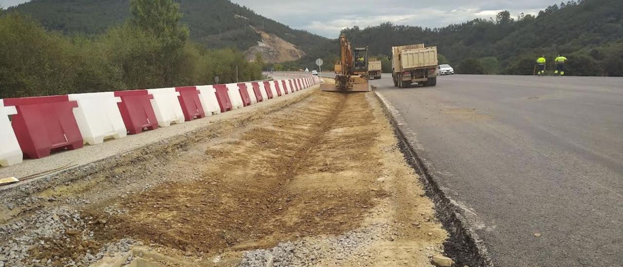 Las obras de la autovía de La Espina en el concejo de Salas. | S. A.