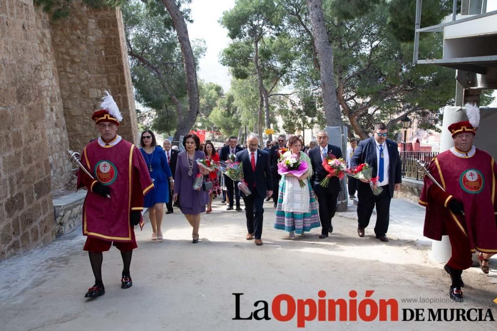 Ofrenda de flores en Caravaca