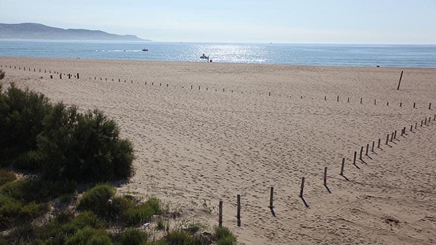 Playa de La Rubina en Girona.