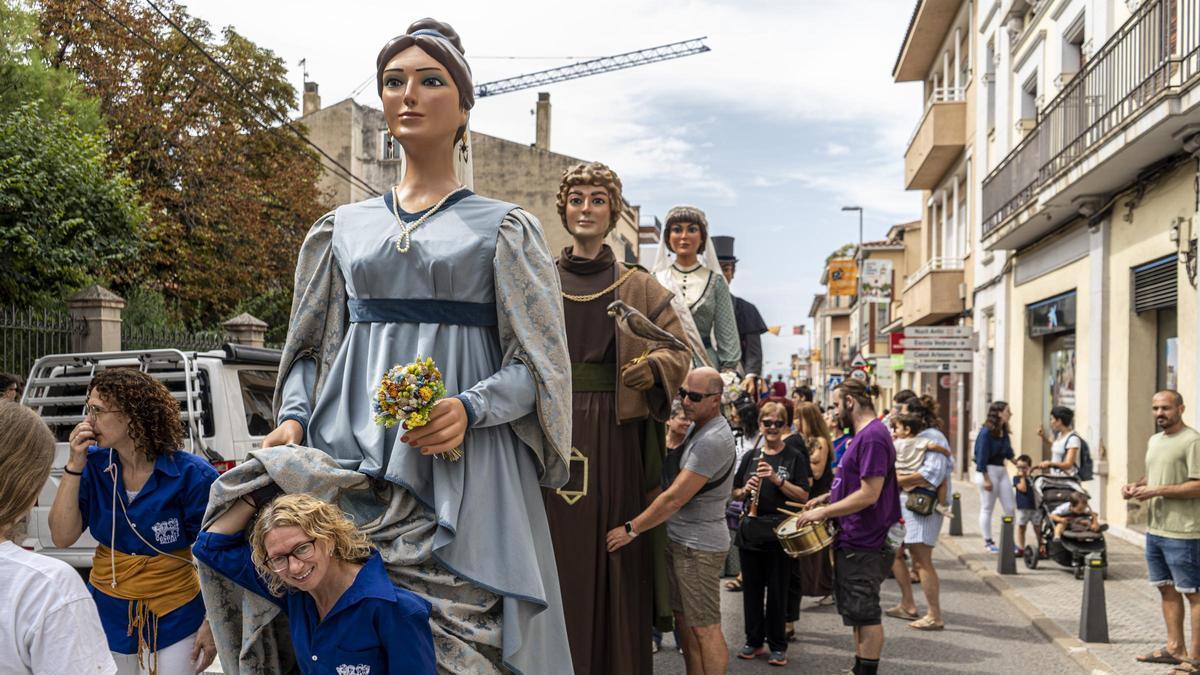 Trobada gegantera a la festa major d'Artés de l'any passat