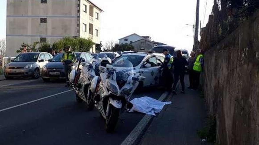 Fallece un vecino de Moaña al ser atropellado por un conductor al que cegó el sol