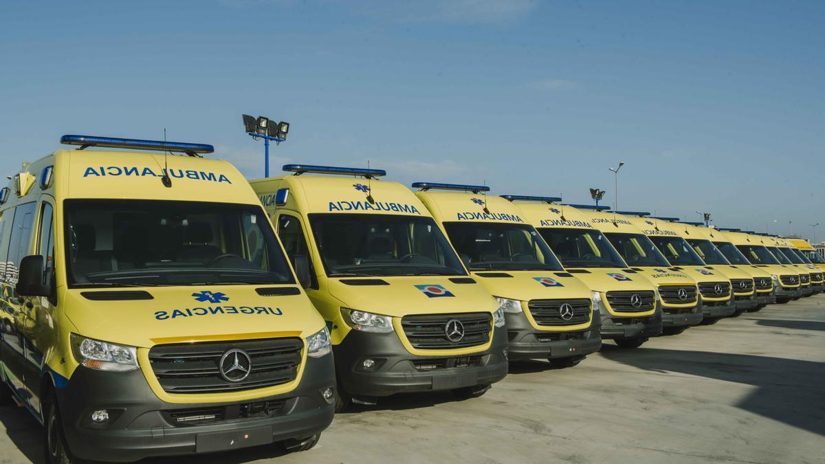 Imagen de varias ambulancias Tenorio