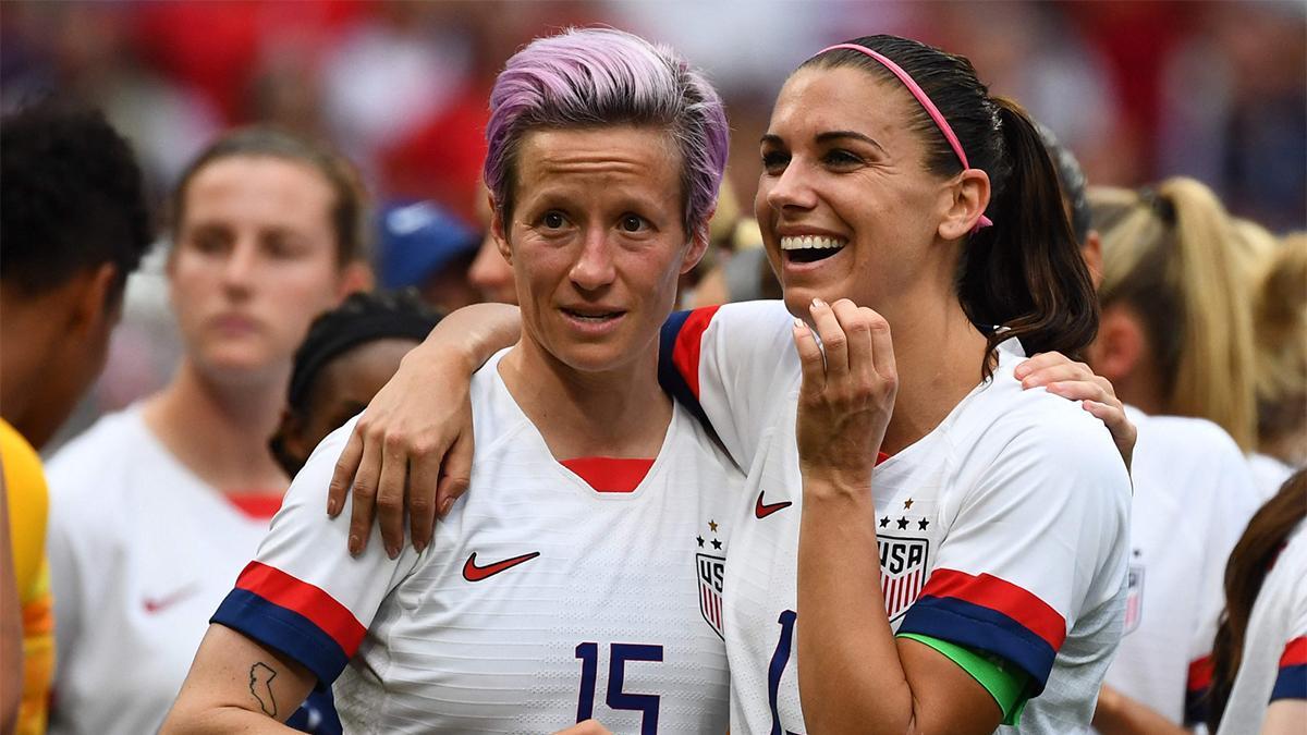 Rapinoe y Morgan con la selección de EEUU