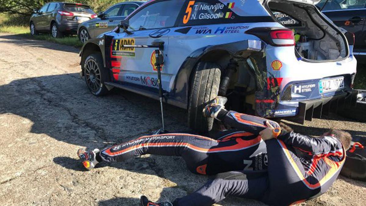 Problemas para el líder del Mundial, Neuville