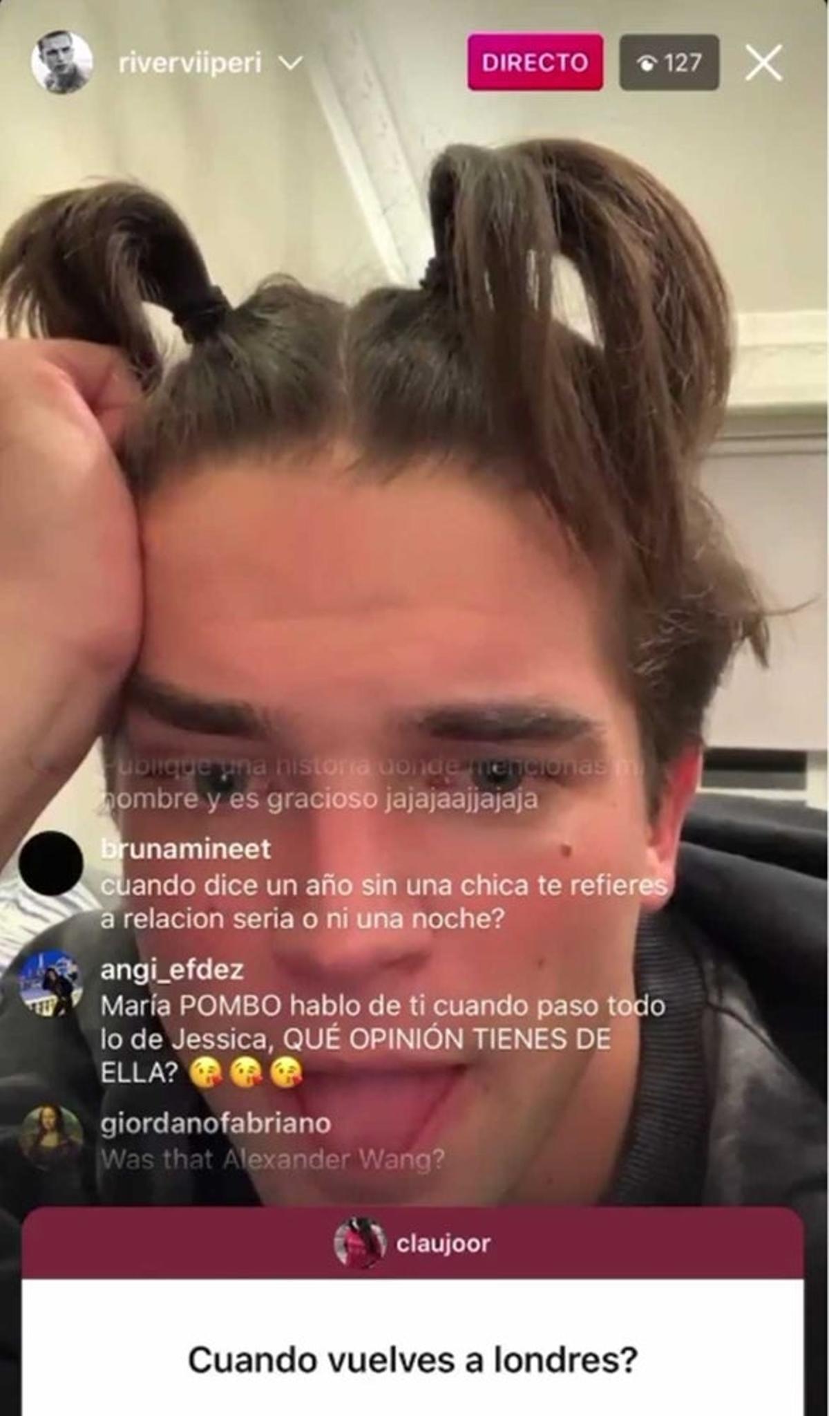 River Viiperi carga en directo contra María Pombo