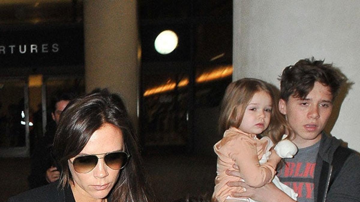 Victoria Beckham, Cruz, Brooklyn y Harper 2