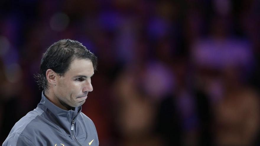 Nadal, durante su participación en el Abierto de Australia