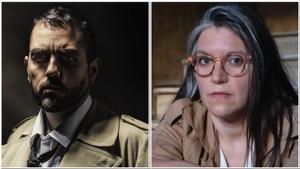 Jesús Cañadas y Elena Bartomeu, ganadores de los premios del Festival 42 a las mejores novelas de género fantástico en castellano y catalán.