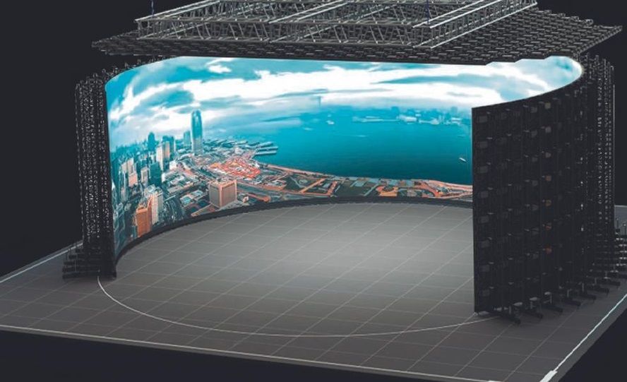 Un plató de realidad virtual como el que habrá en la Ciudad de las TIC de A Coruña.