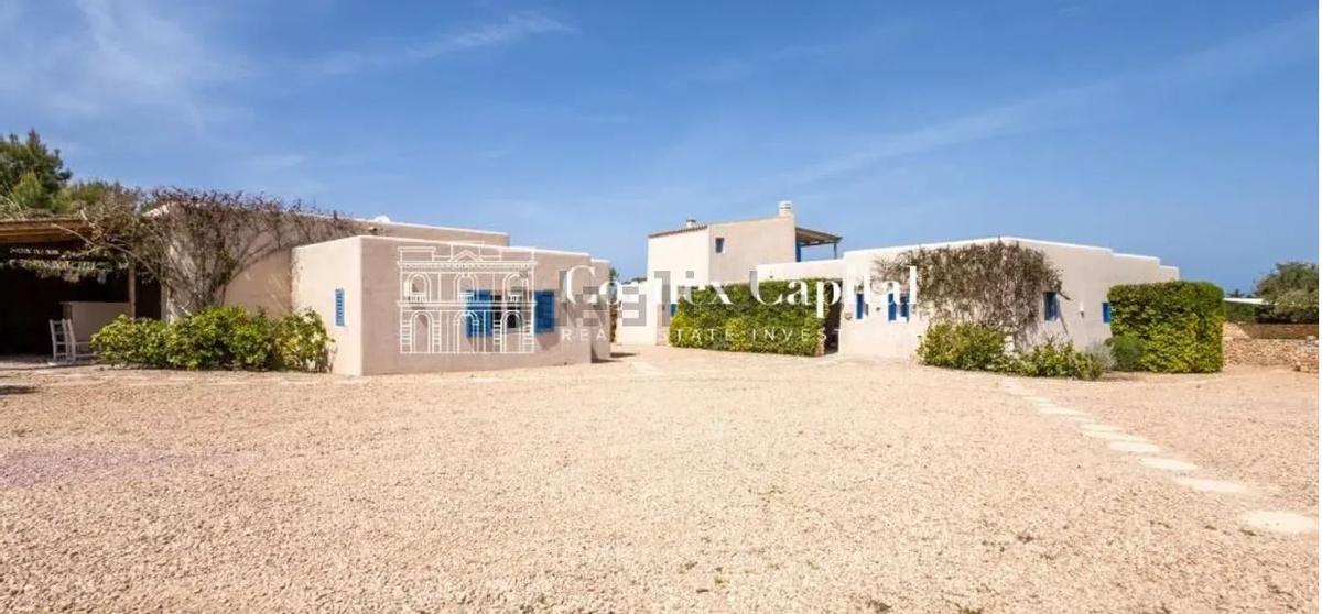 Exterior de la vivienda más cara a la venta en Formentera en el portal Idealista.
