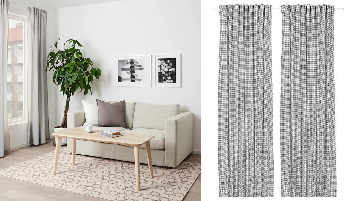 Ofertas Ikea | Con esta alfombra y/o estas cortinas lograrás dar una nueva vida a tu salón
