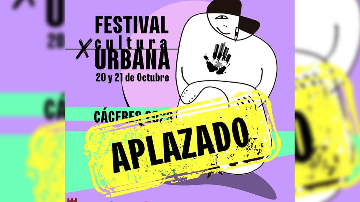 Suspendido el festival de Cultura Urbana de Cáceres.
